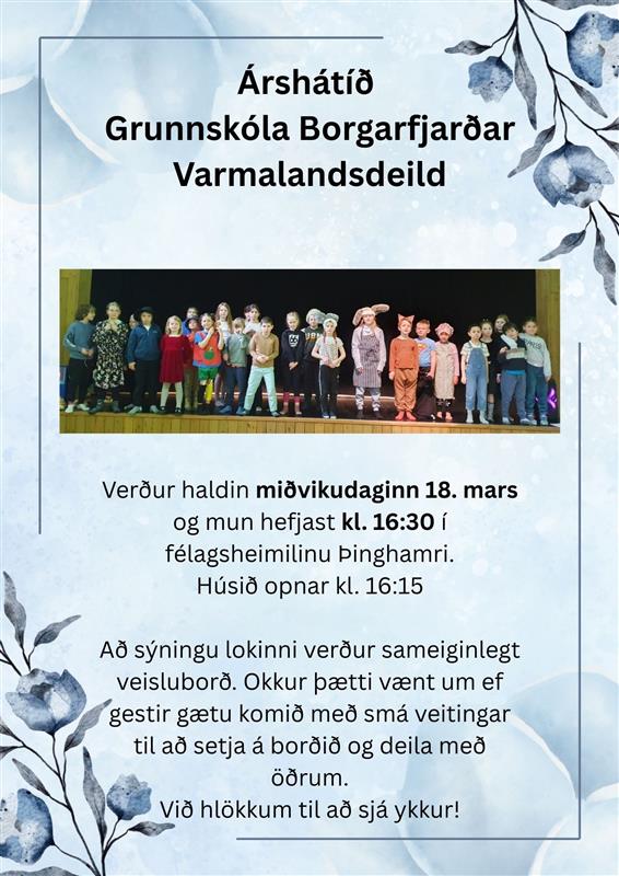 Árshátíð Grunnskóla Borgarfjarðar, Varmalandsdeild