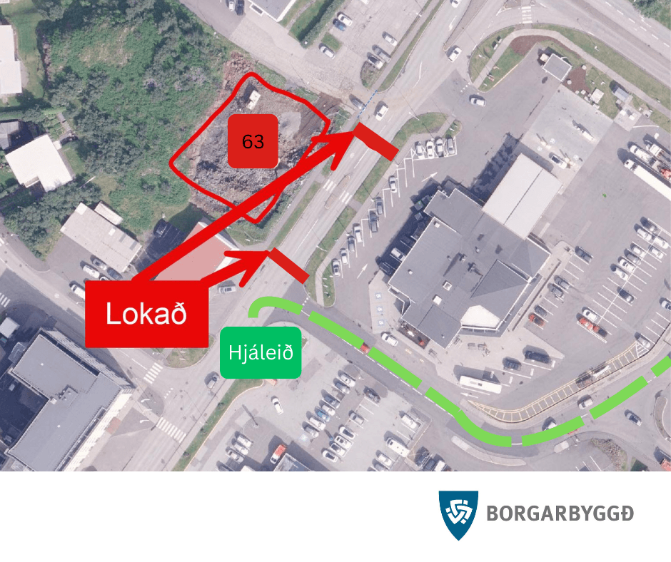 Tilkynning frá veitum vegna framkvæmda á Borgarbraut